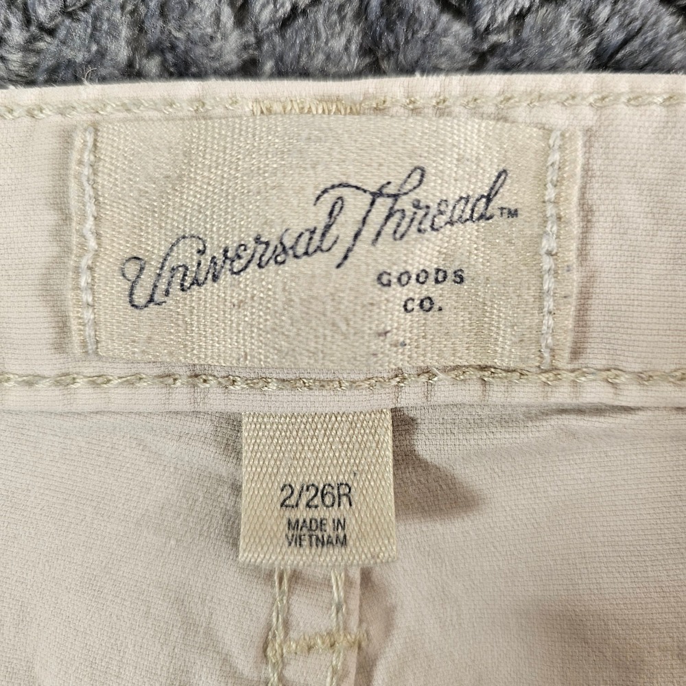 Universal Thread Womens 2 Beige Highest Rise Wide Leg Pants - Picture 7 of 9